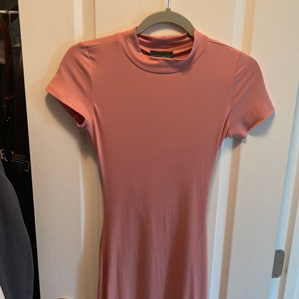 Discreet Pink maxi dress